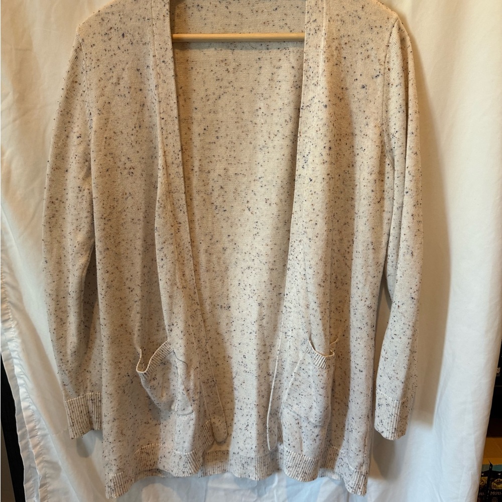 Liliana Cream Speckled Women's Cardigan